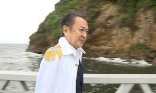 横須賀市長が猿島（モンキー・Ｄ・ルフィ島）を視察