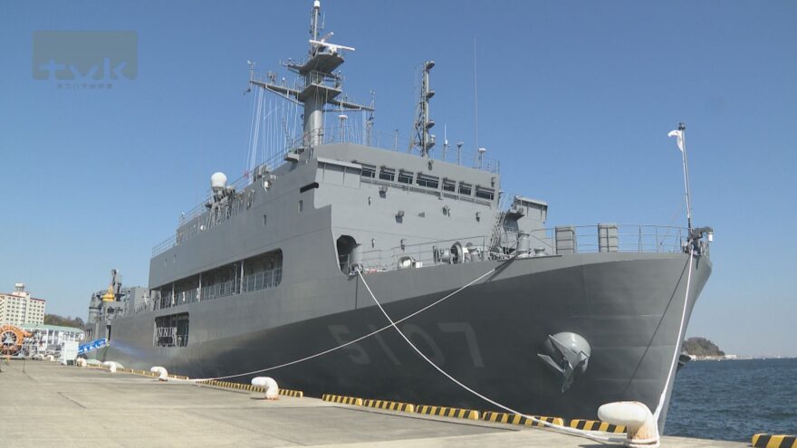 最新鋭の海洋観測艦「あかし」横須賀に配備 海のデータ収集で海自活動を支援